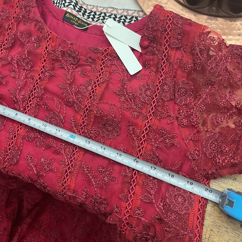 New Agha Noor fancy kurti kurta kameez - Picture 6 of 13